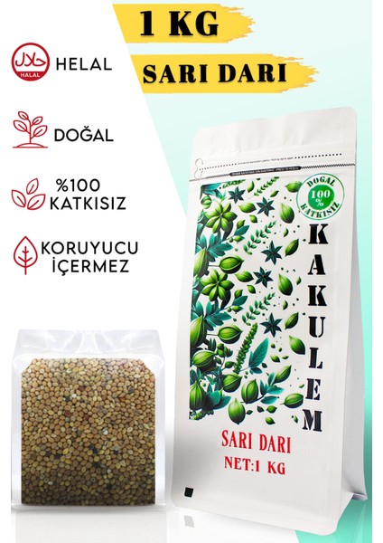 Sertifikalı Tozsuz Sarı Darı 1 kg