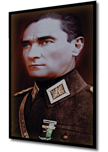 Dekoratif Atatürk Ahşap Tabloları Çerçeve Görünümlü Dikey Duvar Dekorasyon Tablosu modelleri