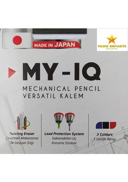 My-Iq 0.7 Versatil Kalem – Faber-Castell 120'li Grip Min