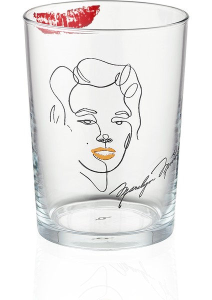 Iconic Marilyn 520 ml 2 Parça Cam Meşrubat Bardağı 9-01010267