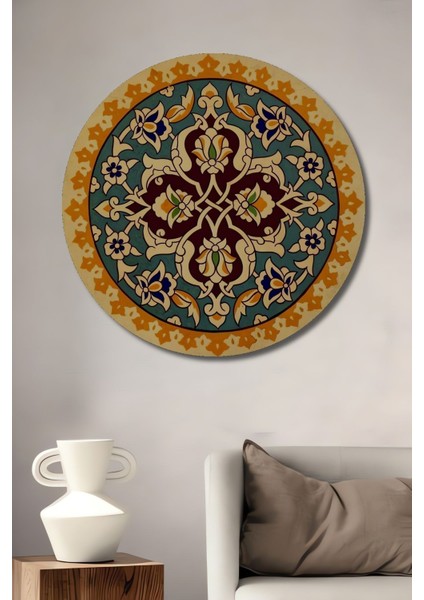 Dekoratif Modern Motif Duvar Tablo Ahşap Yuvarlak Tablo fiyatları