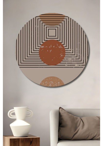 Ahşap Tablo Mid Century Matisse Van Gogh Picasso Magritte Bohem Soyut Minimalist Art Yuvarlak Tablo