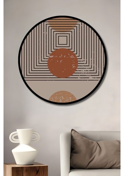 Ahşap Tablo Mid Century Matisse Van Gogh Picasso Magritte Bohem Soyut Minimalist Art Yuvarlak Tablo