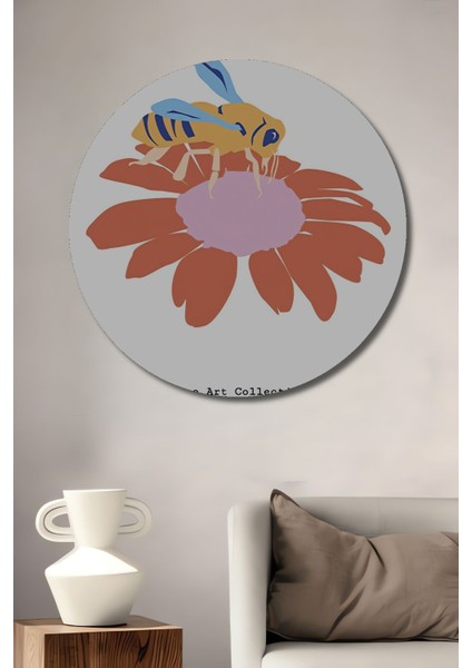 Ahşap Tablo Mid Century Matisse Van Gogh Picasso Magritte Bohem Soyut Minimalist Art Yuvarlak Tablo