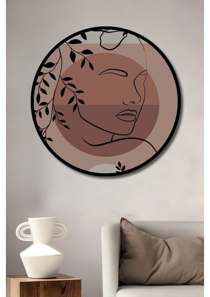 Ahşap Tablo Mid Century Matisse Van Gogh Picasso Magritte Bohem Soyut Minimalist Art Yuvarlak Tablo
