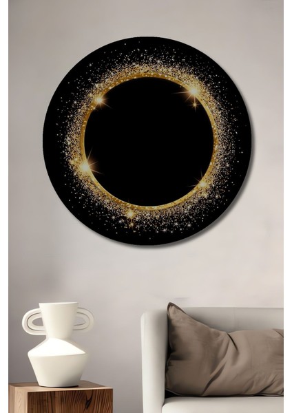 Dekoratif Modern Tasarım Duvar Tablo Ahşap Yuvarlak Tablo