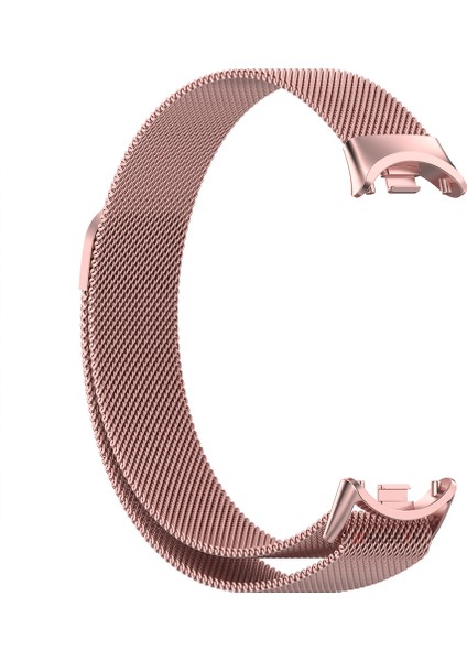 Xiaomi Mi Band 8 Uyumlu Metal Hasır Kordon