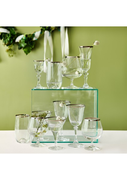 Dalia Platin Yaldızlı 350 ml 6 Parça Cam Meşrubat Bardağı 9-01010006 fiyatları