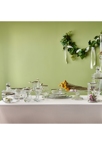 Dalia Platin Yaldızlı 350 ml 6 Parça Cam Meşrubat Bardağı 9-01010006 modelleri