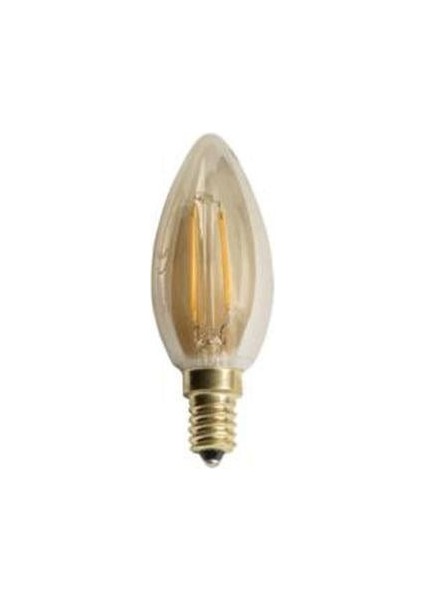 4W Rustik LED Buji Ampul (E-14) (Amber)