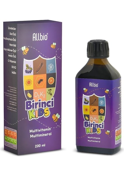 Allbio Birinci Kids Multivitamin 200 ml