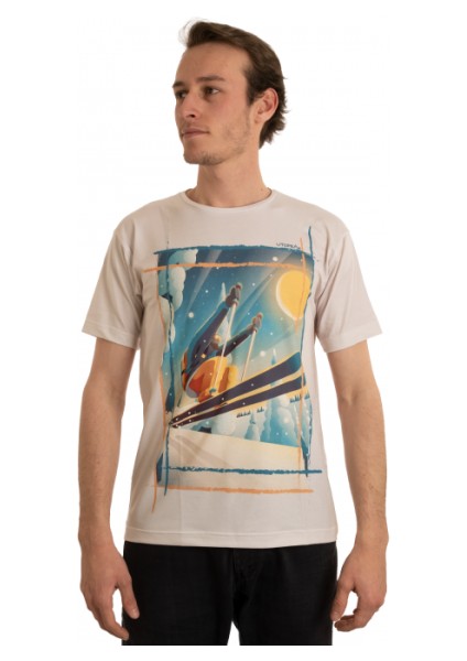 Kayakçı Bej T-Shirt