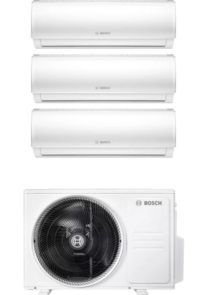 A++ 36000 Btu 1 Dış + 3 Iç Ünite (9000 + 2X18000 Btu) Multi Inverter Klima