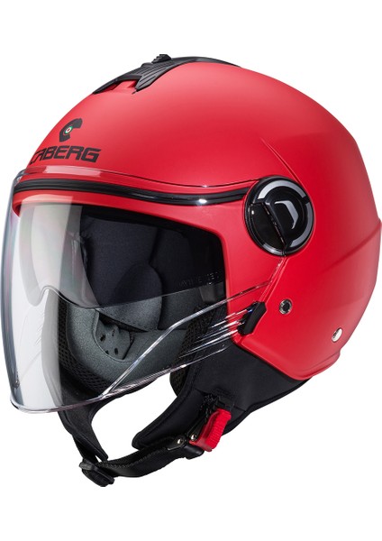 Rıvıera V4 x Mat Kırmızı Yarım Kask
