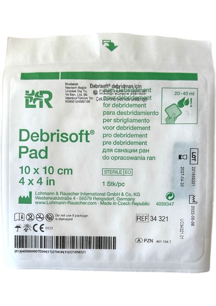 Lohmann Rauscher Debrisoft Pad ( 10 x 10 ) - 1 Adet