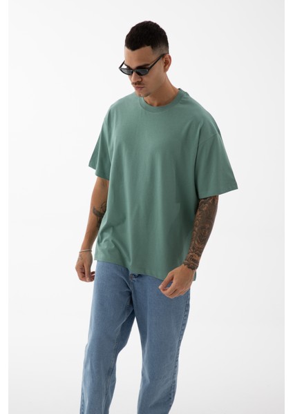 Devo Store Erkek  Basic Oversize Fit&kesim %100 Pamuk T-Shirt