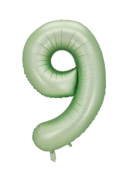 6 Rakam Yeşil Folyo Balon 40 Inç 100 cm