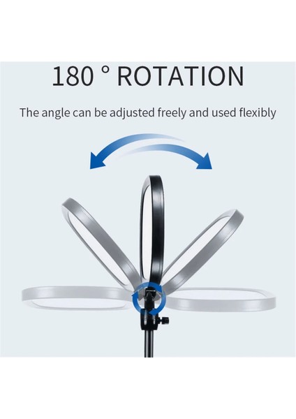 Beyaz LED Aydınlatma Video ve Fotoğraf Çekimi Için Sürekli Işık Youtuber Twich Yayın Işığı Ürün Göresel Fotoğraflama Tripodlu Aydınlatma 23CM SY-039 (SY-039)… indirimleri