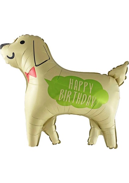 Happy Bırthday Baskılı Köpek Folyo Balon 76X70 cm