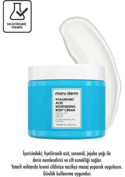 Hyaluronik Asit Nemlendirici Vücut Kremi 400 ml