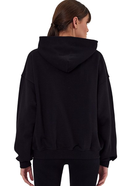 Oversize Kapşonlu Sweatshirt