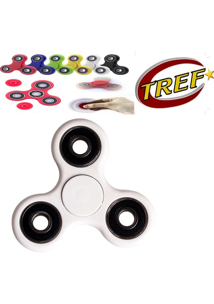 Tref Stres Çarkı Beyaz-Stres Çarkı Fidget Spinner B