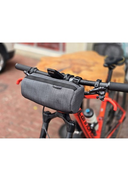 Bike And Art E-Bike Gravel Yol Bisiklet Silindir Gidon Çantası Bike Packing