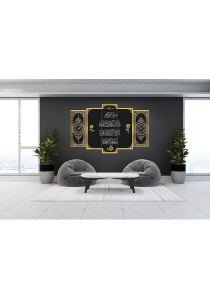 Islami Tablo 5 Parça Akrilik 3mm 05 126X90 cm