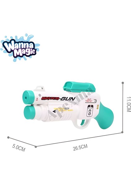 Şarjlı Oyuncak Su Tabancası 26 cm - 550 ml Su Kapasiteli Su Atan Tüfek