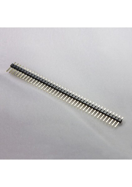 5 Adet 1X40 Pin Erkek Header Tek Sıra 2.54MM 180 Derece Kırılabilir Bölünebilir Konnektör Soket