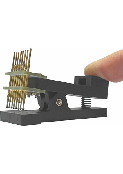 8 Pin Programlama Aparatı 2.54MM Pogo Pin Yaylı Mandal Klips Seri Üretim Entegre Hızlı Prog. modelleri