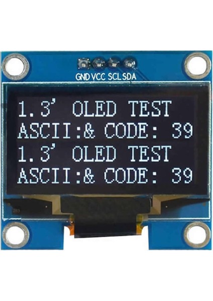 1.3 Inch I2C Mavi OLED LCD Modül SSH1106 Dc 3.3V 5V 128X64 Pixel Grafik LCD Display Ekran
