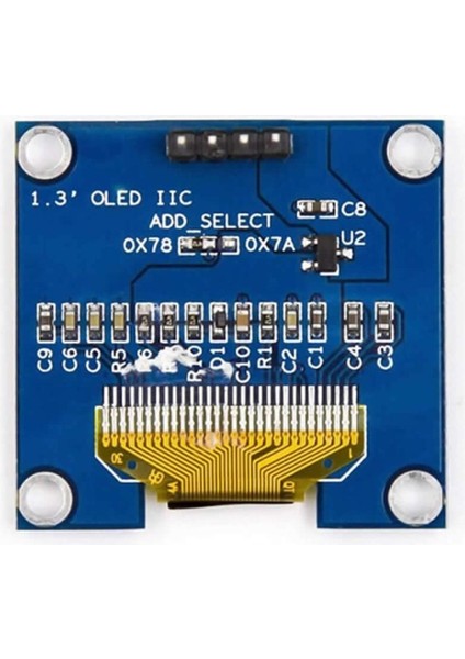 1.3 Inch I2C Mavi OLED LCD Modül SSH1106 Dc 3.3V 5V 128X64 Pixel Grafik LCD Display Ekran