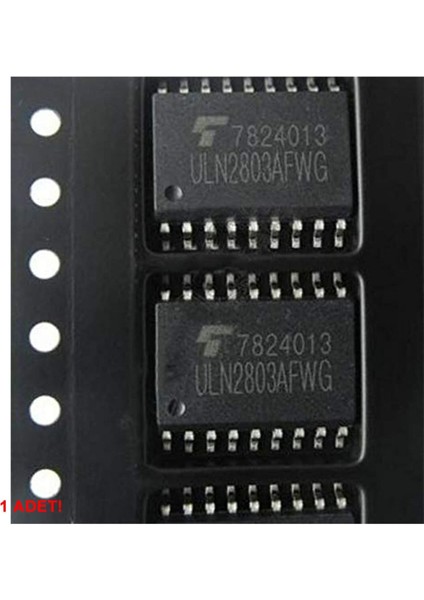 ULN2803A Npn 8 Adet Darlington Transistör Sürücü Entegre SOP18 Smd 18 Bjt Bipolar