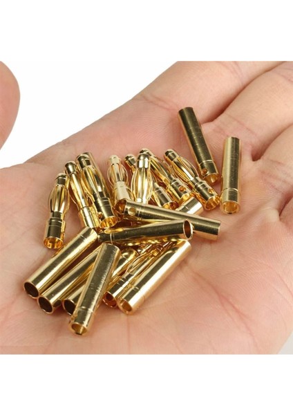 4 Çift 4mm Altın Kaplama Banana Dişi Erkek Soket 40A Pil Batarya Lion Bullet Plug Kablo fiyatları