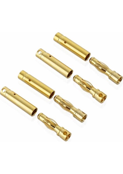 4 Çift 4mm Altın Kaplama Banana Dişi Erkek Soket 40A Pil Batarya Lion Bullet Plug Kablo modelleri