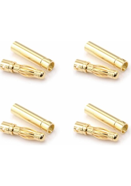4 Çift 4mm Altın Kaplama Banana Dişi Erkek Soket 40A Pil Batarya Lion Bullet Plug Kablo indirimleri