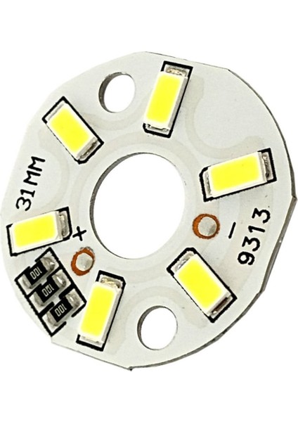 5730 5V 3W 31MM Beyaz LED Modül Aluminyum Pcb 6 LED Lamba Aydınlatma Işık indirimleri