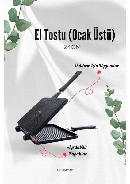 | El Tostu | Ocak Üstü Tost Makinesi | 24CM