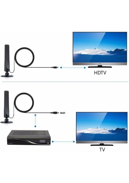 Tv Anteni 12DBI 3 Metre 1080P 80KM Hdtv Sinyal Karasal Yayın Alıcı Güçlendirici 174MHZ 862MHZ