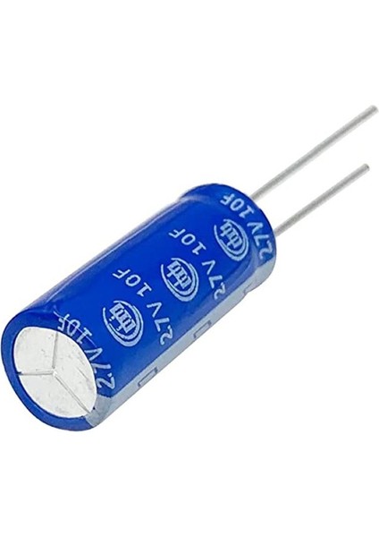 10F 2.7V Süpercap 10X25MM Dıp Süper Kapasitör Enerji Depolama Güneş Rüzgar Akü Batarya Güç Kaynağı modelleri