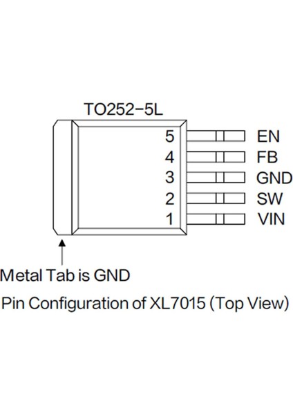 XL7015 100V 0.8A 150KHZ Voltaj Düşürücü Entegre Voltaj Ayarlanabilir Güç Kaynağı Step Down Buck Dc