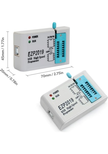 EZP2019 Eeprom Bios Programlayıcı USB Spı Flash Bios 24 25 Winbond Atmel Microochip