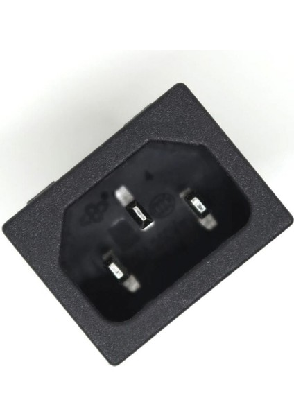 220V 15A Ac Erkek Power Giriş Soketi C14 3 Pin Panel Montaj Tip Güç Kablo Bağlantı Konnektörü
