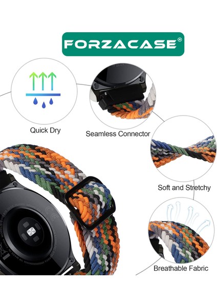 Huawei Watch Gt3 Se ile Uyumlu Esnek Hasır Örgü Tokalı Kordon Kayış - FC739 fiyatları