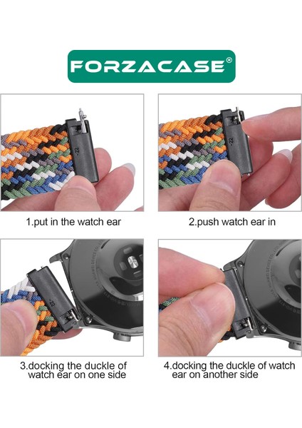 Xiaomi Watch S1 - Watch S1 Active ile Uyumlu Esnek Hasır Örgü Tokalı Kordon Kayış - FC739 modelleri