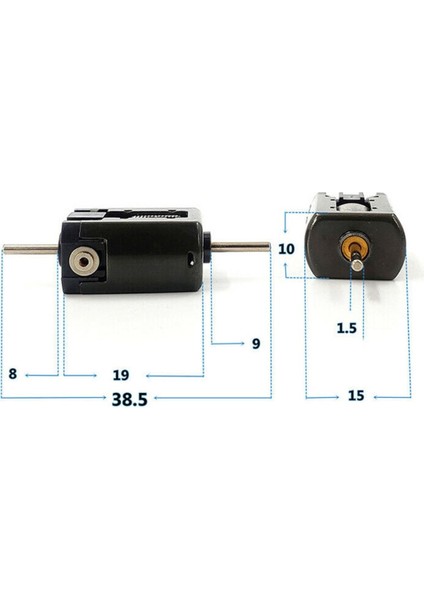 Mabuchi FT-010SA Çift Milli Dc Motor Dc 12V 21000RPM 15X19MM Yüksek Hız Rc Araba Oyuncak Robot