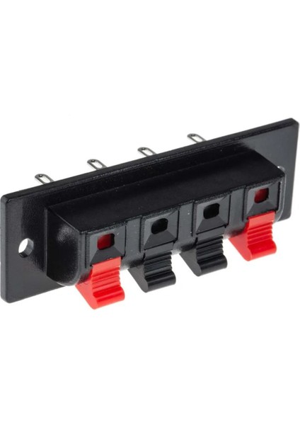 4lü Hoparlör Terminal Soketi Panel Montaj Tip Yaylı Speaker Ses Kablo Bağlantı Birleştirme Konnektör fiyatları