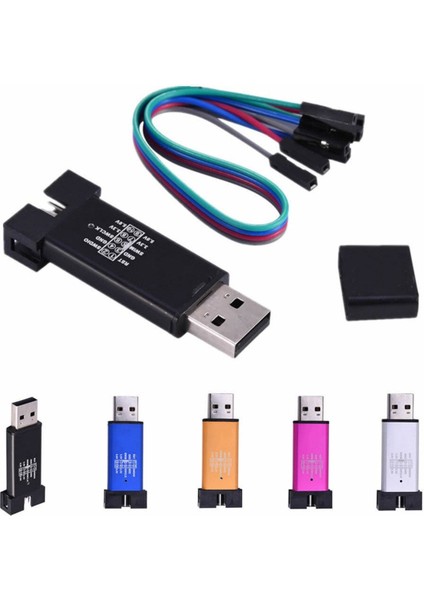 St-Lınk V2 Mini -- Stlınk V2 Klon -- Metal Kutu -- STM32 Arm Jtag Programlayıcı - St Link V2