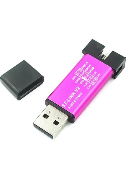 St-Lınk V2 Mini -- Stlınk V2 Klon -- Metal Kutu -- STM32 Arm Jtag Programlayıcı - St Link V2